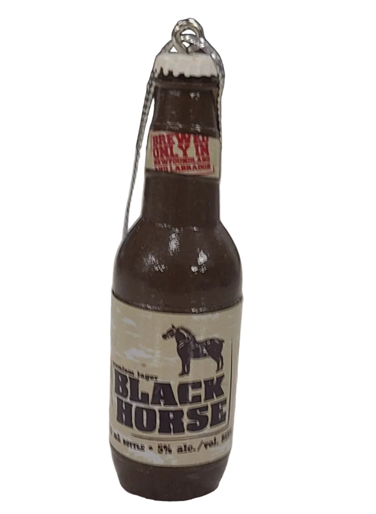 Black horse ornament with white background