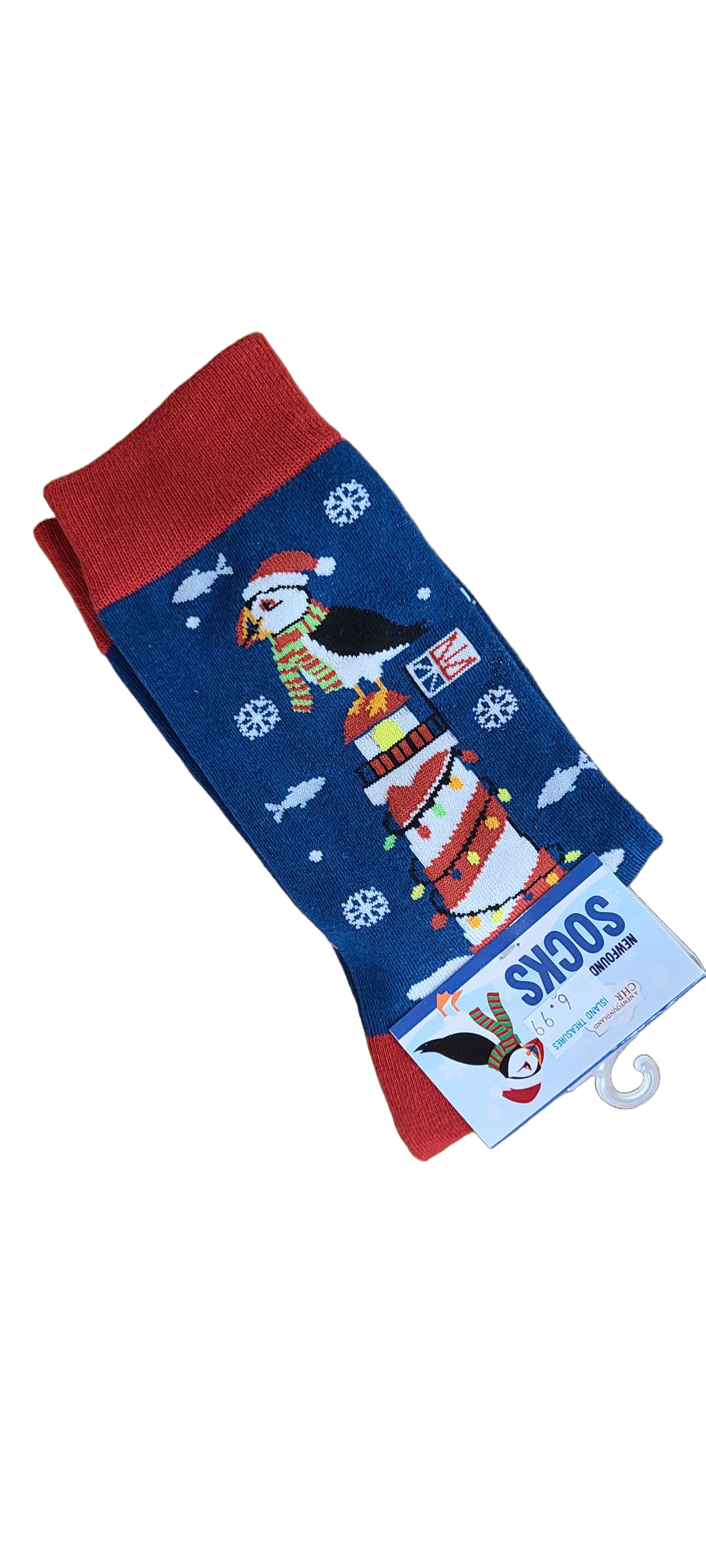 Puffin & Lighthouse Christmas Socks