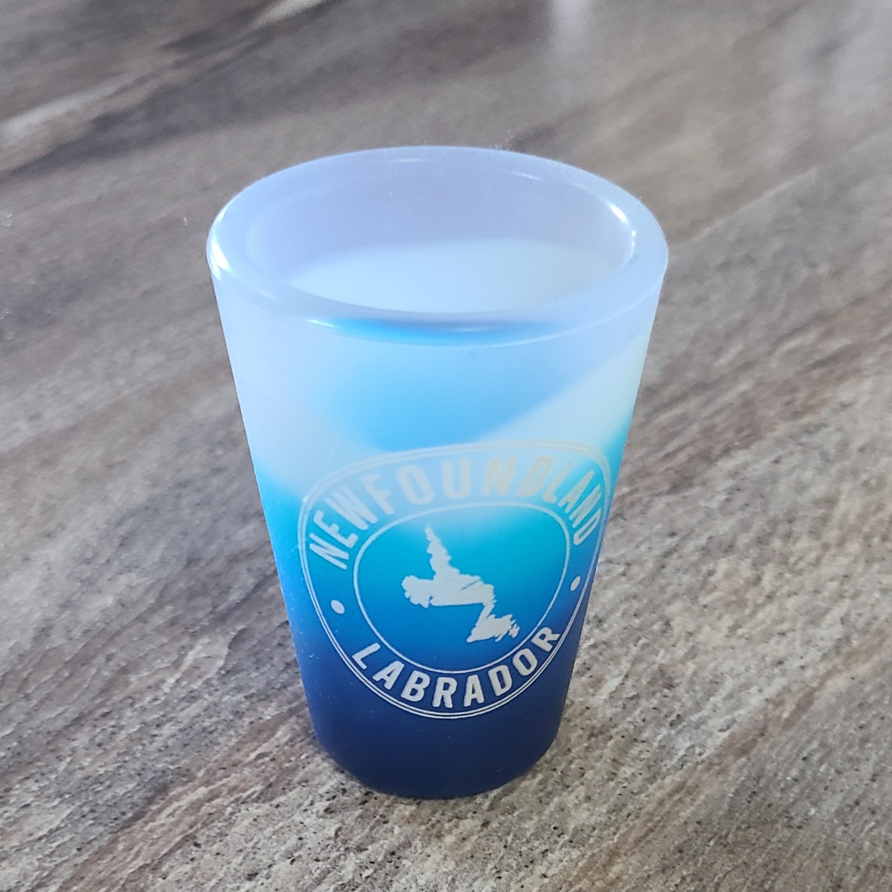 Newfoundland Multi Blue Color Silicone Shot Glass
