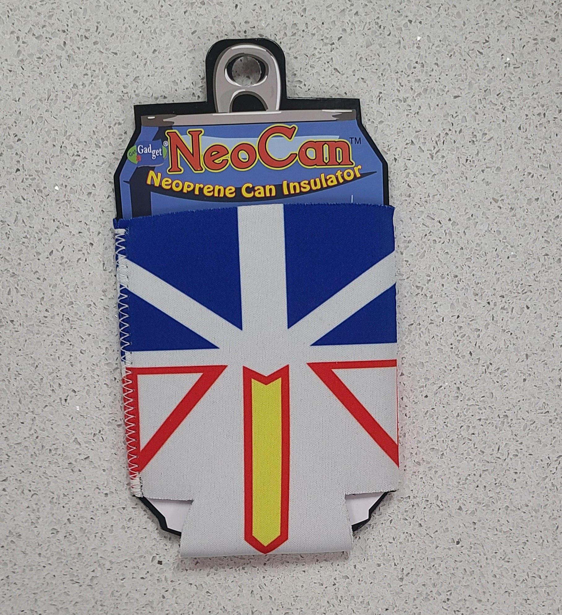 Neoprene can insulator with Newfoundland flag