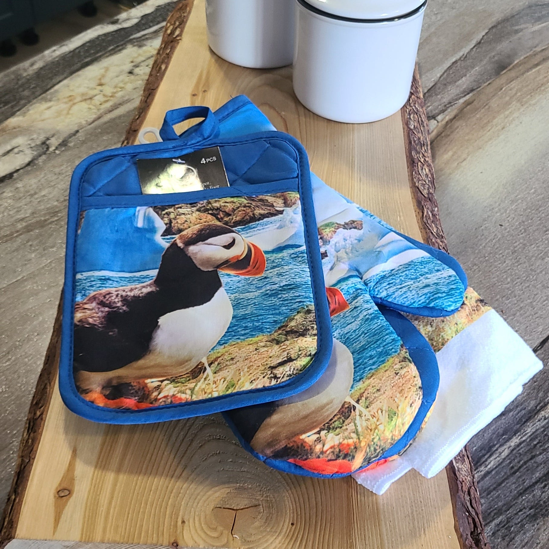 Newfoundland Puffin Tea Towel Set
