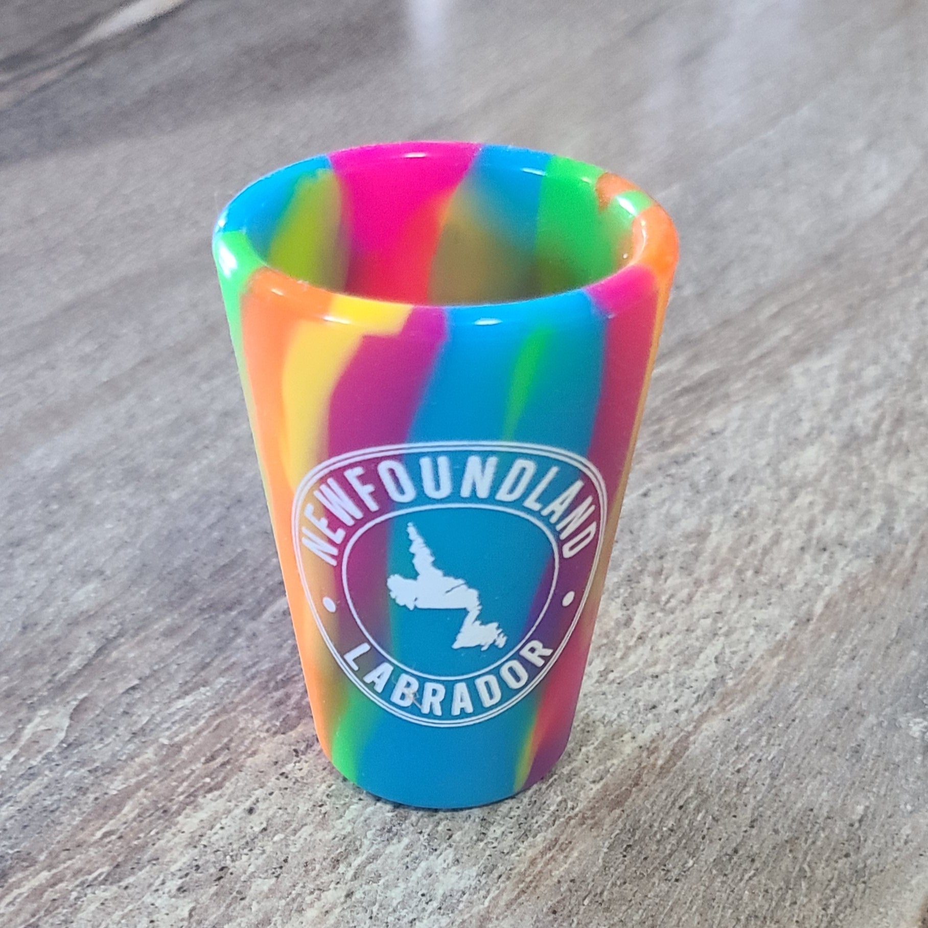 Newfoundland Rainbow Silicone Shot Glass