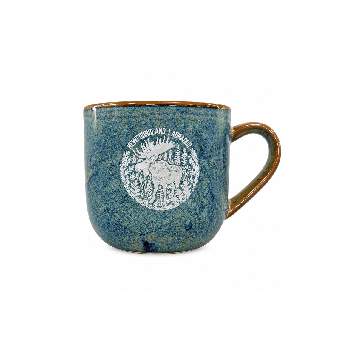 Blue Glaze Newfoundland & Labrador Moose Mug