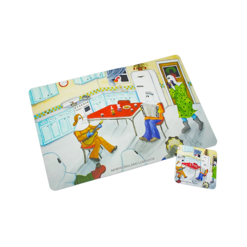 Mummer Kitchen Party 8pc Placemat and Coaster Set